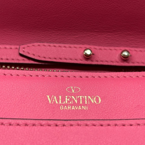 Valentino Garavani Excellent Condition Pink Rock Stud Pink Flap Bag - Picture 9 of 14